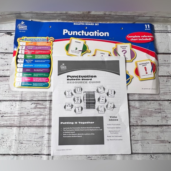 Carson Dellosa 10-Piece Punctuation Bulletin Board Set - Picture 6 of 12